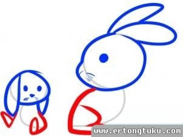 Cute simple drawing tutorial of little rabbit