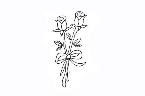 How to draw a rose