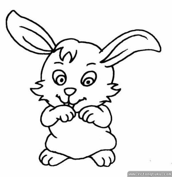 Cute Cartoon Rabbit Simple Drawing Collection