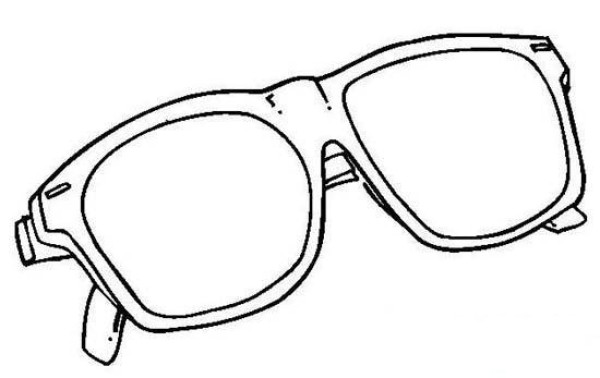 Childrens sunglasses simple drawing pictures