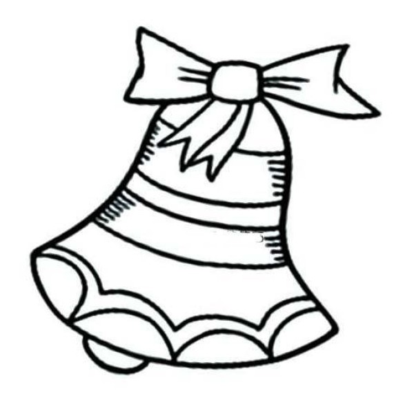 Hand drawn Christmas bells simple picture