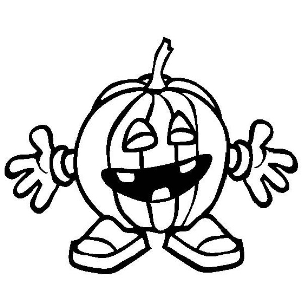 Vegetable pictures Cartoon pumpkin simple drawing