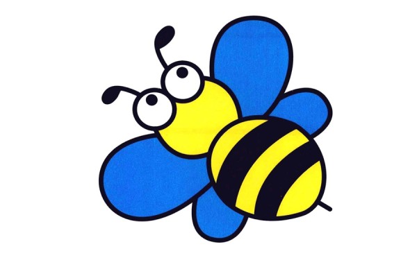 Busy little bee simple drawing coloring work