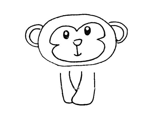 Learn to draw a cute monkey