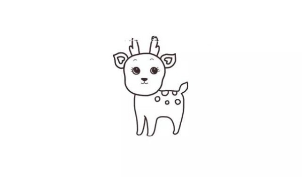 Draw a cute sika deer