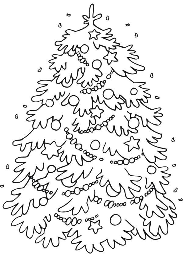 Teach you how to draw a beautiful Christmas tree