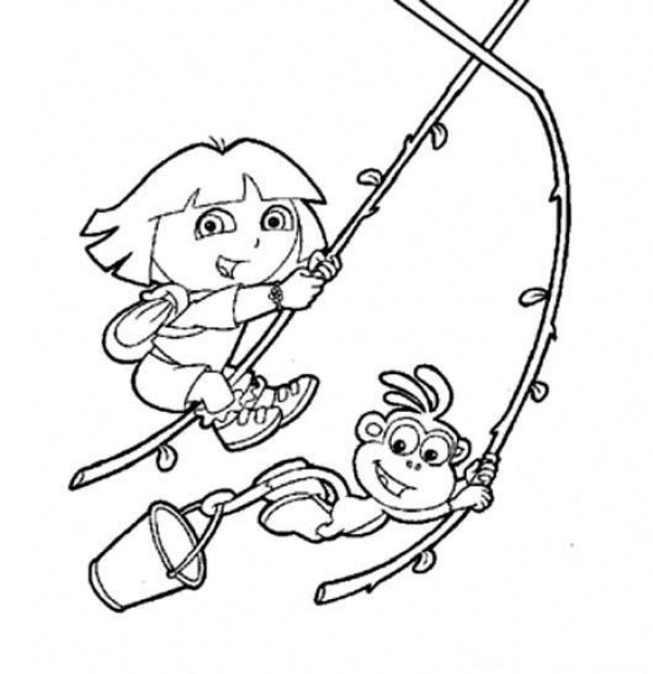 Dora the Explorer simple drawing pictures