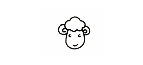 Draw a cute little sheep in 6 steps