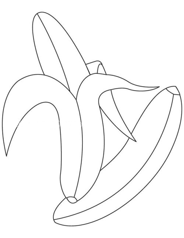 Simple drawing of two bananas