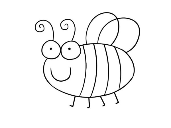 Bee simple drawing