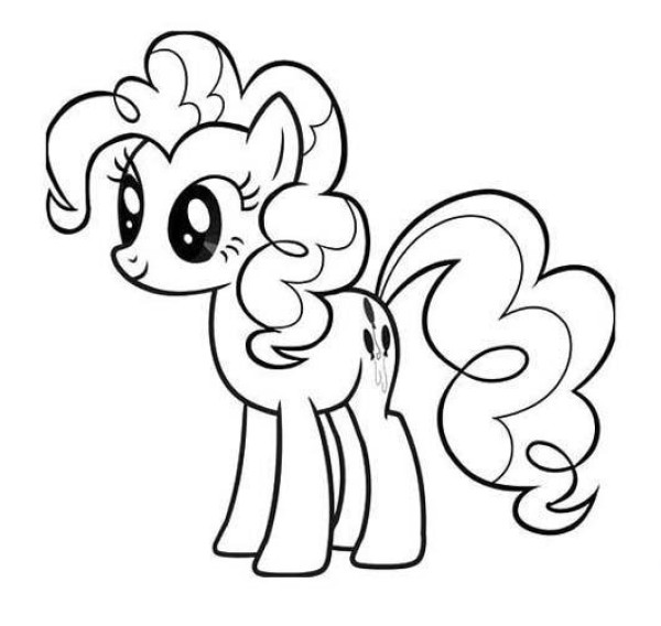 Childrens My Little Pony simple drawing pictures