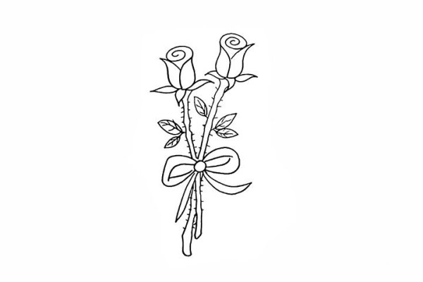 How to draw a rose