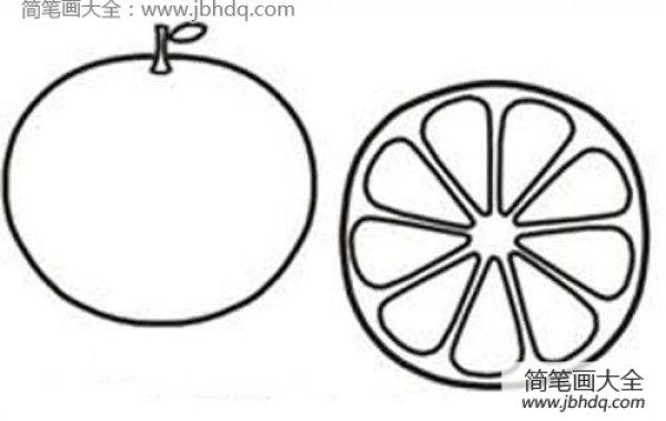 Sharing how to draw simple fruits and oranges