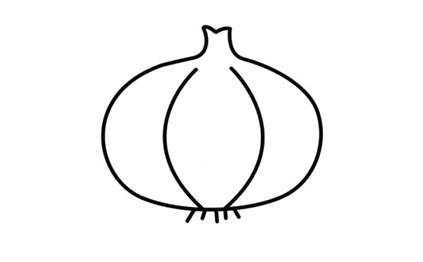 Garlic simple drawing coloring works