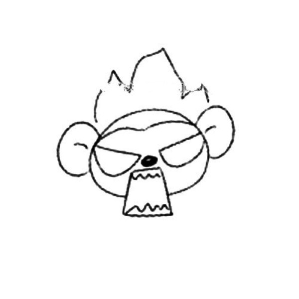 animal drawing monkey