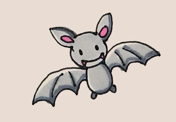 Simple drawing of bat