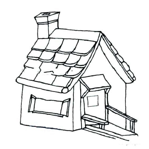 Simple drawing pictures of beautiful houses