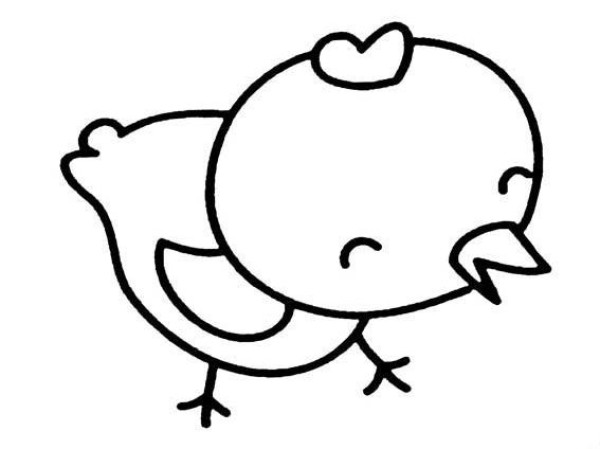 Chicken simple drawing picture