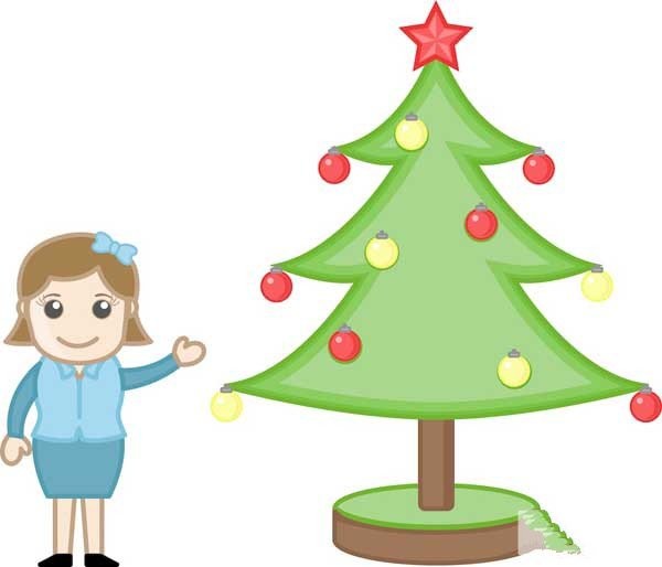 Simple and beautiful Christmas tree drawing