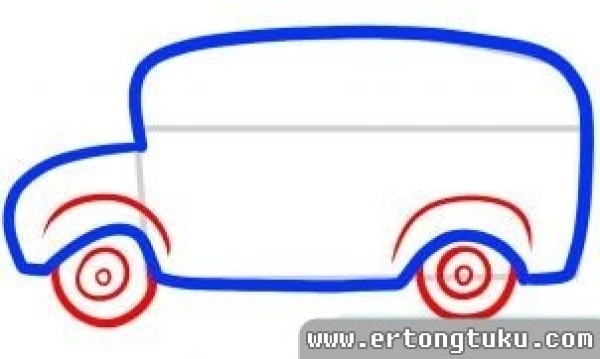 Kindergarten yellow school bus simple drawing step by step tutorial