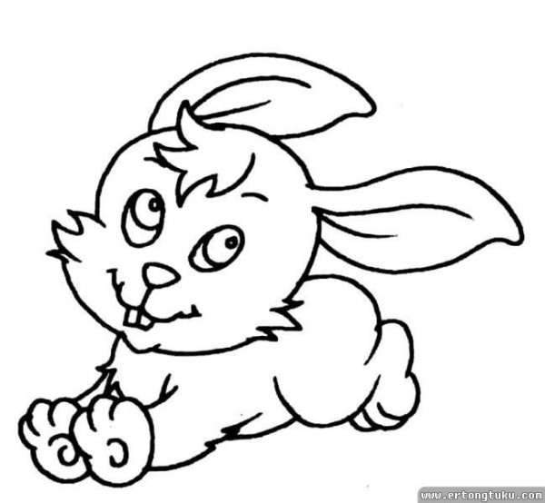 Cute Cartoon Rabbit Simple Drawing Collection