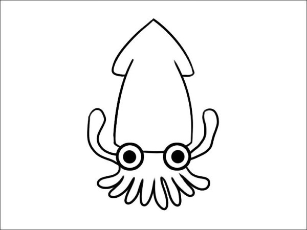 Simple strokes of squid