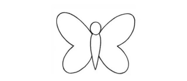 Draw beautiful simple strokes of butterfly