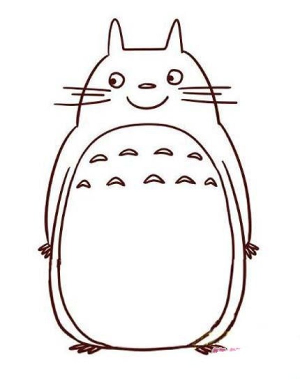 Childrens Cartoon Totoro Simple Drawing Picture