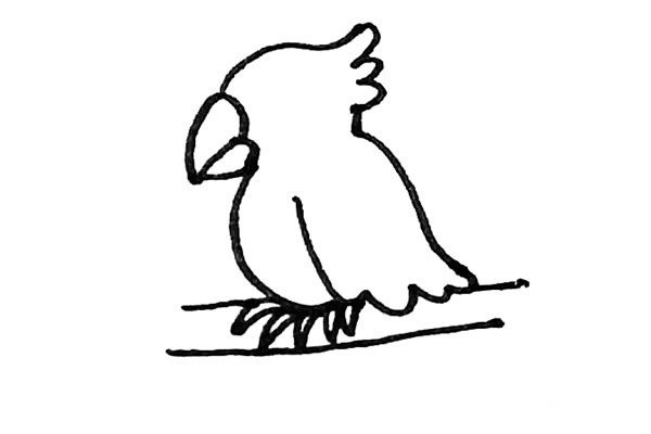 Children learn to draw parrots easily