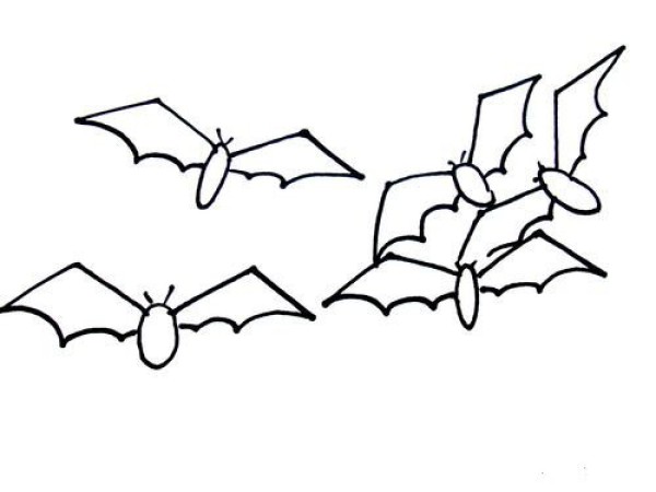 How to draw a bat with simple strokes