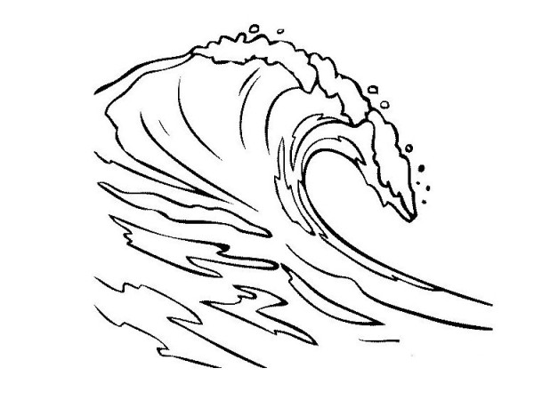 Simple strokes of waves