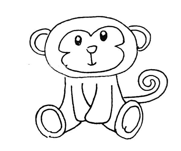 Learn to draw a cute monkey