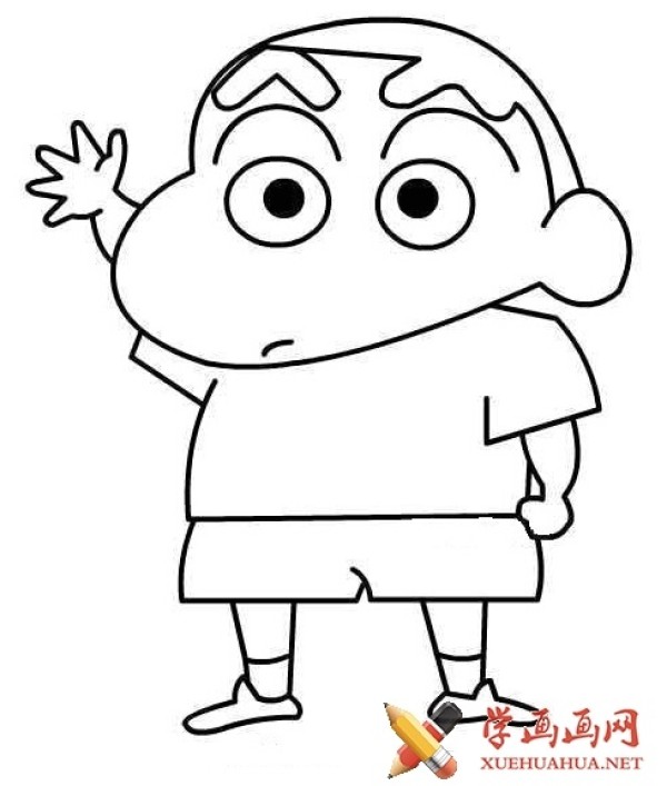 Cute Crayon Shin-chan simple drawing pictures