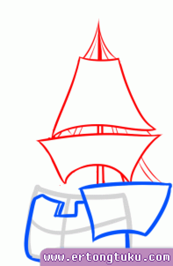 How to draw a sailboat simple drawing tutorial