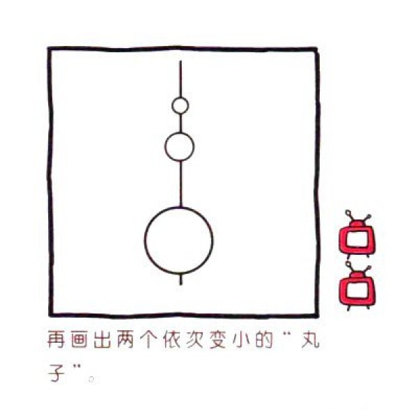 Four steps to draw a cute simple drawing Oriental Pearl TV Tower