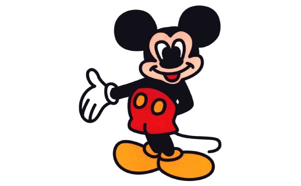 How to draw cartoon Mickey Mouse in simple strokes