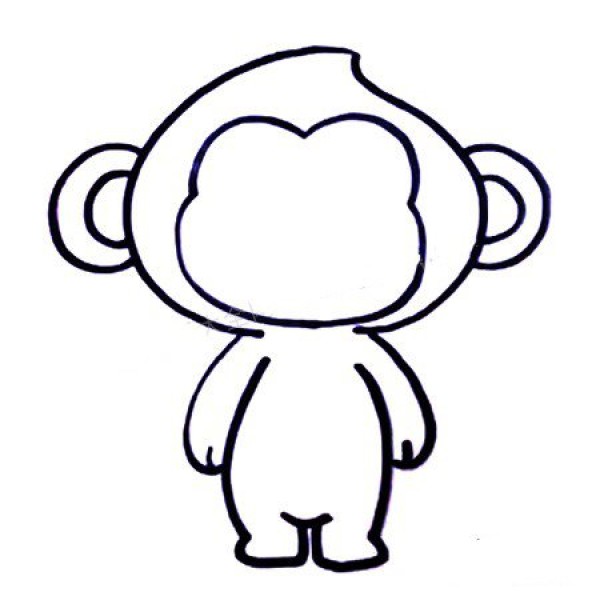 Learn to draw a monkey video tutorial