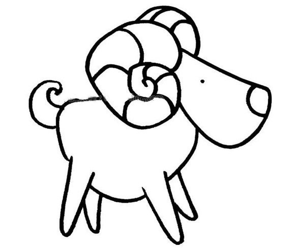 Sheep simple drawing pictures