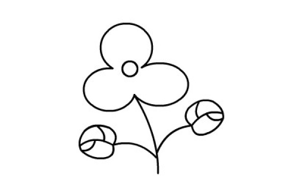 How to draw a clover with simple strokes