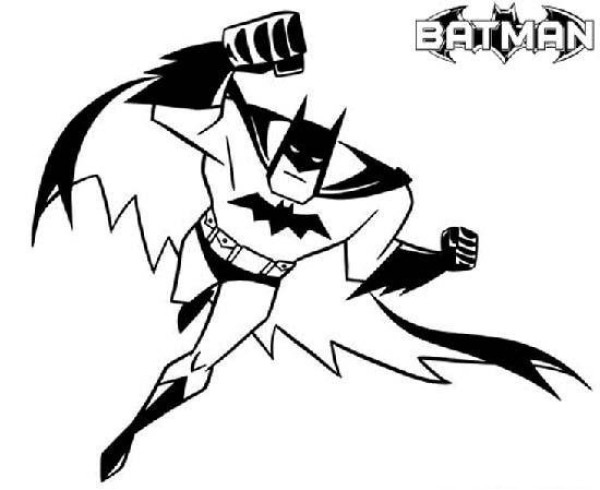 Cartoon anime Batman simple drawing pictures