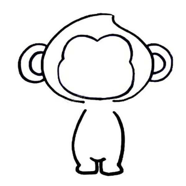 Learn to draw a monkey video tutorial