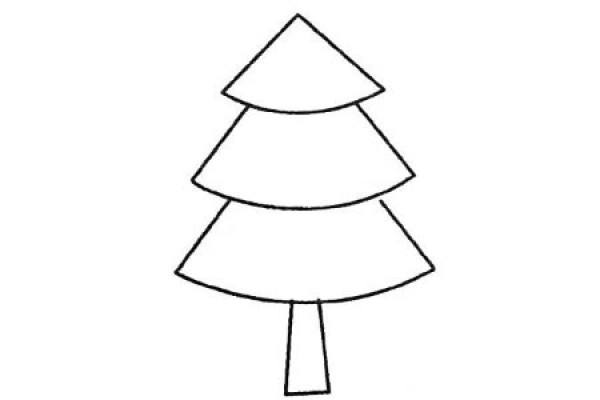 Pine tree simple drawing pictures and drawing steps