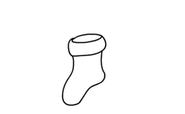 Simple drawing method of Christmas stockings