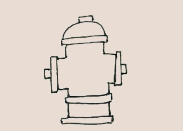 Simple drawing of fire hydrant