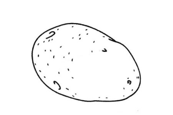 Complete collection of simple potato drawings and drawing steps