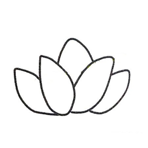 6 beautiful lotus simple drawing pictures