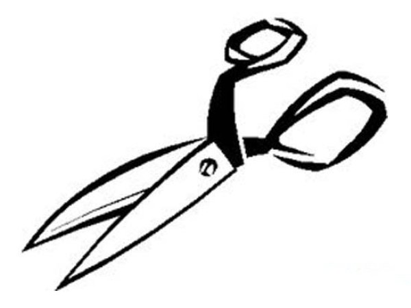 tailor scissors simple drawing picture