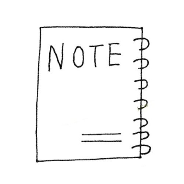 Notebook simple drawing pictures