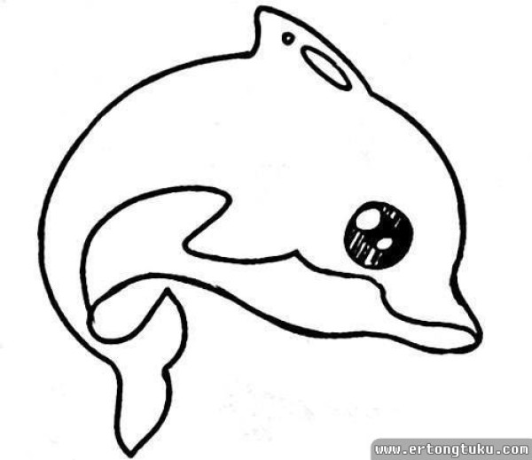 Little dolphin simple strokes material