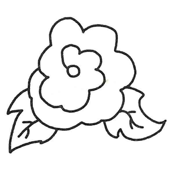 Complete collection of childrens simple drawings Complete collection of simple drawings of peony flowers